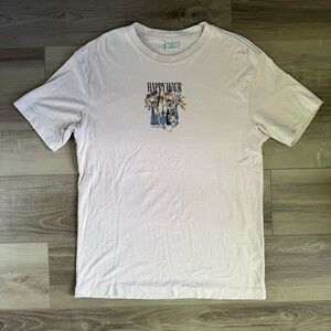 Men’s Cotton On Happy Hour Graphic T-Shirt - Light Purple/Lavender